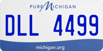 MI license plate DLL4499