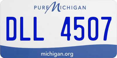 MI license plate DLL4507