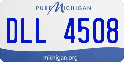 MI license plate DLL4508