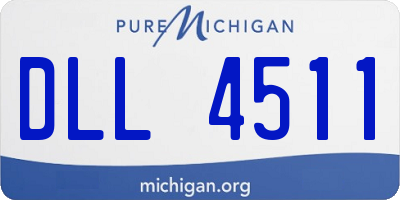 MI license plate DLL4511