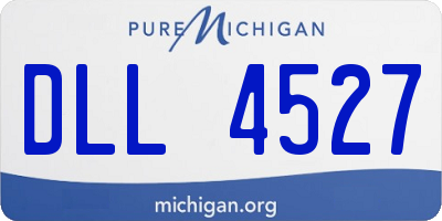 MI license plate DLL4527