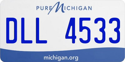 MI license plate DLL4533