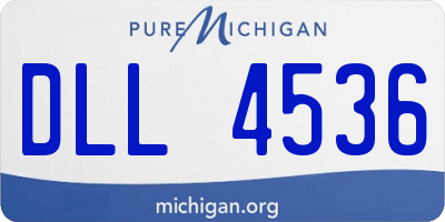 MI license plate DLL4536