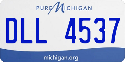 MI license plate DLL4537