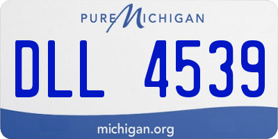 MI license plate DLL4539