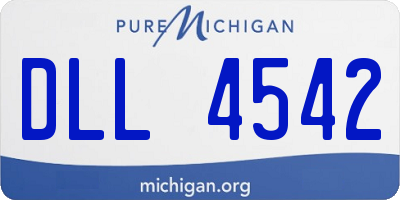 MI license plate DLL4542