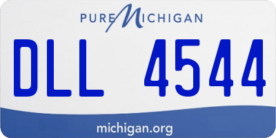 MI license plate DLL4544