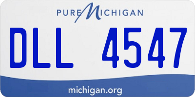 MI license plate DLL4547