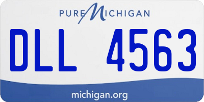 MI license plate DLL4563