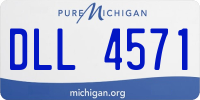 MI license plate DLL4571