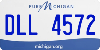 MI license plate DLL4572