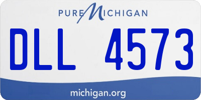 MI license plate DLL4573