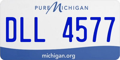 MI license plate DLL4577