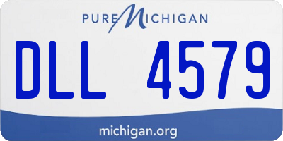 MI license plate DLL4579