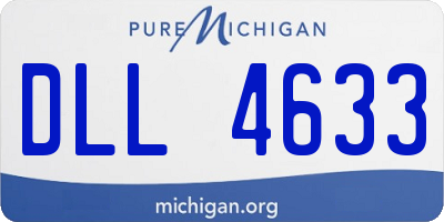MI license plate DLL4633