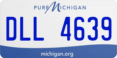 MI license plate DLL4639