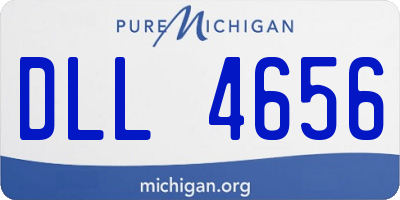 MI license plate DLL4656