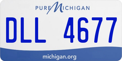 MI license plate DLL4677