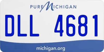 MI license plate DLL4681