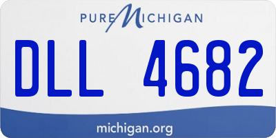MI license plate DLL4682