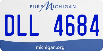MI license plate DLL4684