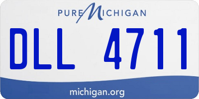 MI license plate DLL4711