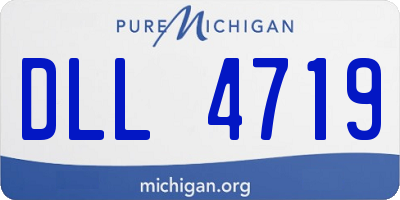 MI license plate DLL4719