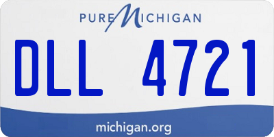 MI license plate DLL4721