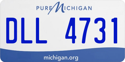 MI license plate DLL4731