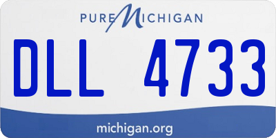 MI license plate DLL4733
