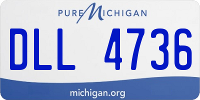 MI license plate DLL4736