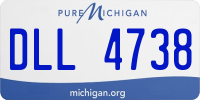 MI license plate DLL4738