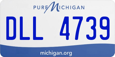 MI license plate DLL4739