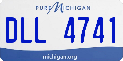 MI license plate DLL4741