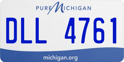 MI license plate DLL4761