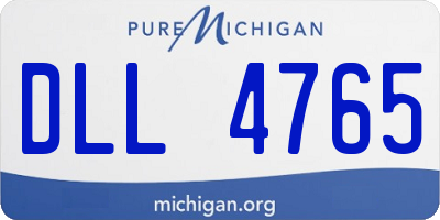 MI license plate DLL4765