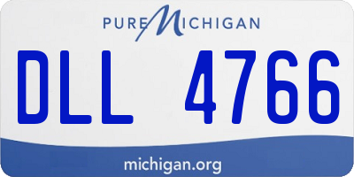MI license plate DLL4766