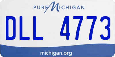 MI license plate DLL4773