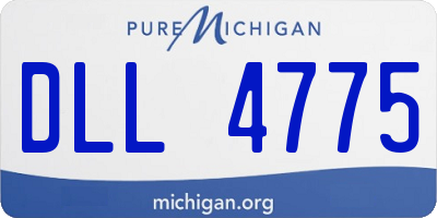 MI license plate DLL4775