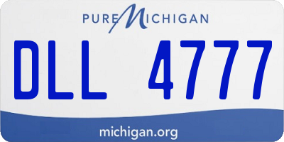 MI license plate DLL4777