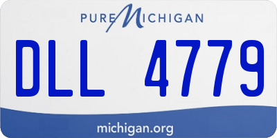 MI license plate DLL4779