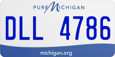 MI license plate DLL4786