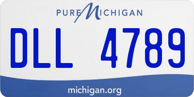 MI license plate DLL4789