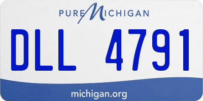 MI license plate DLL4791