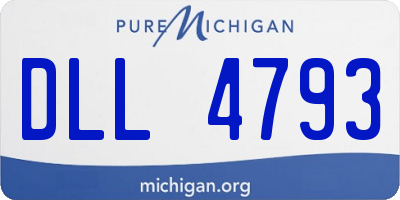 MI license plate DLL4793