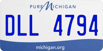 MI license plate DLL4794