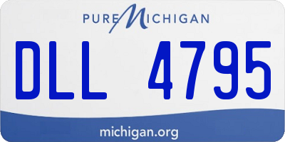 MI license plate DLL4795