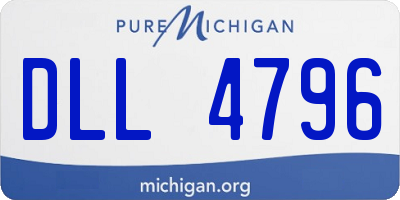 MI license plate DLL4796