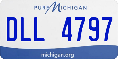 MI license plate DLL4797