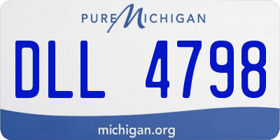 MI license plate DLL4798